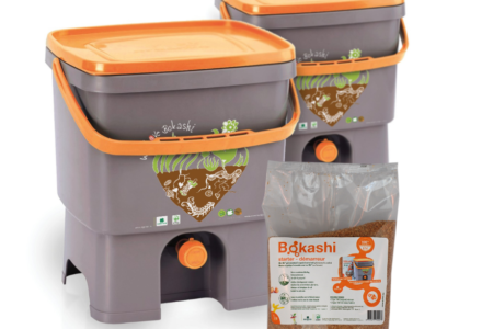 compostiera con bokashi starter