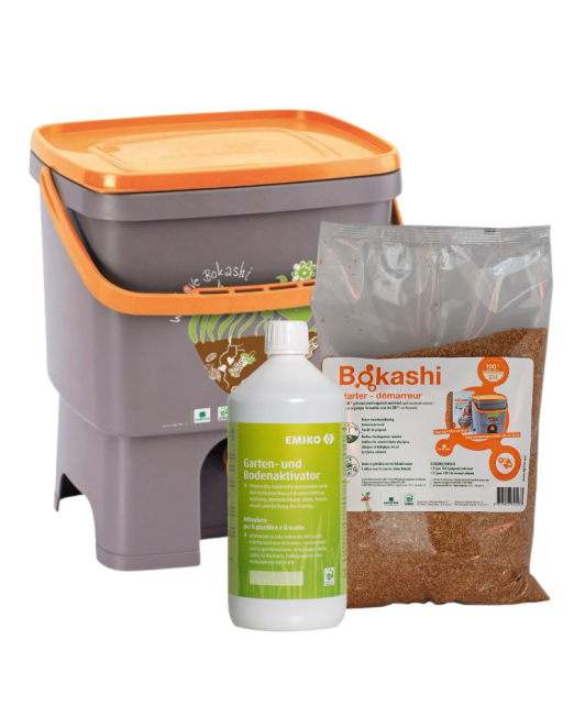 attivatore bokashi e ema con compostiera